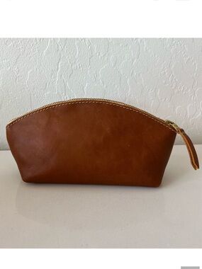 Portland Leather Goods Almost Perfect Eclipse Leather Makeup Bag